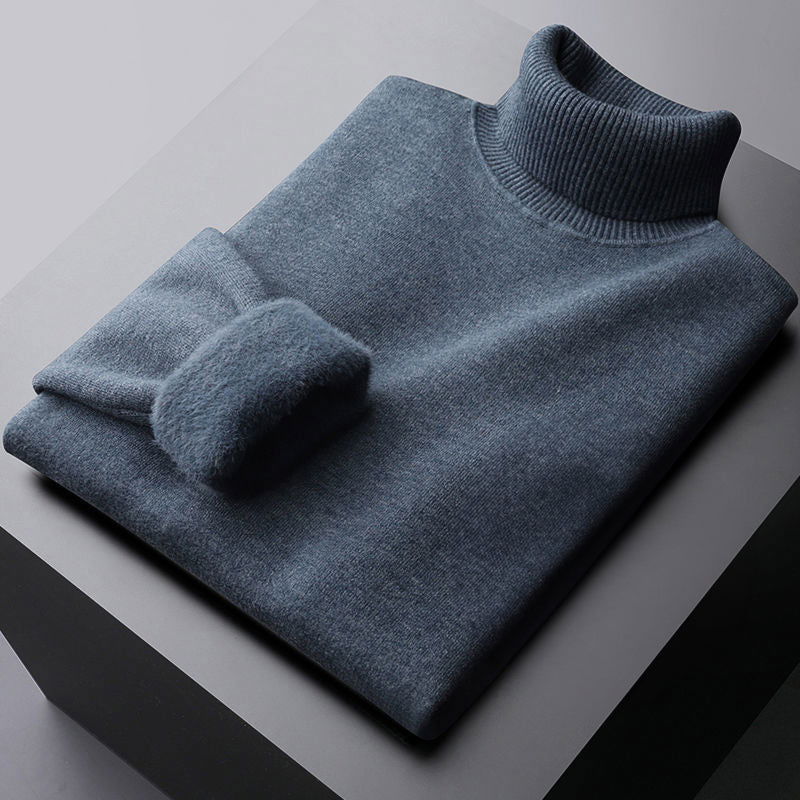 Classic turtleneck long sleeve sweater - Van Croft