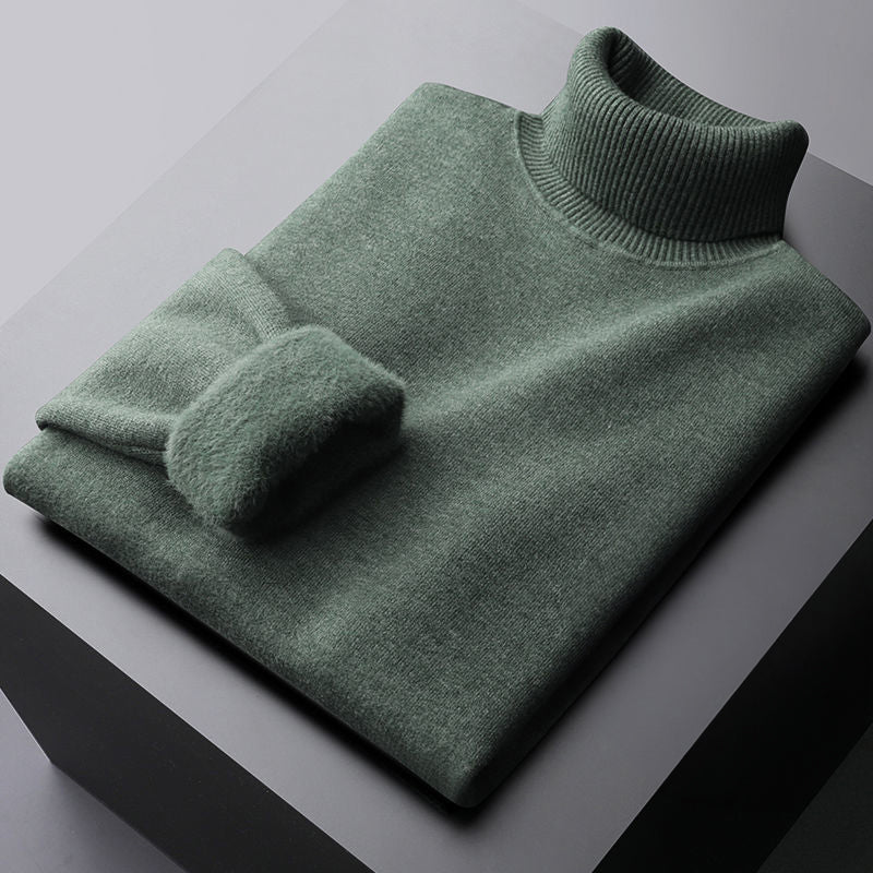 Classic turtleneck long sleeve sweater - Van Croft