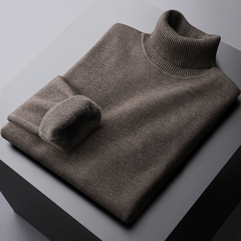 Classic turtleneck long sleeve sweater - Van Croft