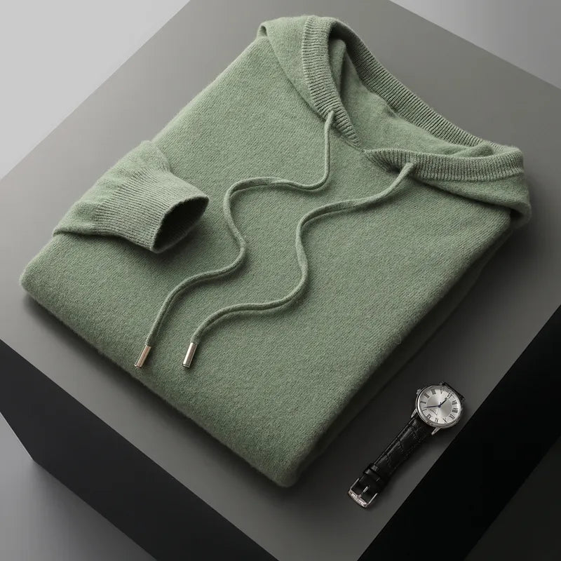 Merino Wool Hoodie - Van Croft