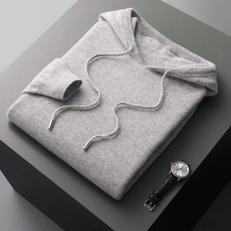 Merino Wool Hoodie - Van Croft